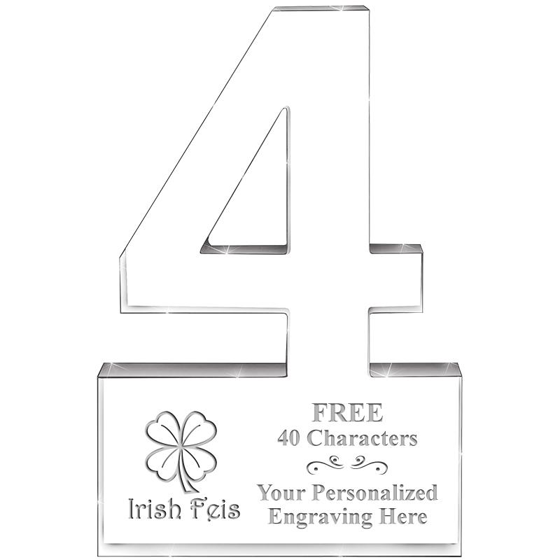 6" 4 YEARS OF SERVICE ACRYLIC