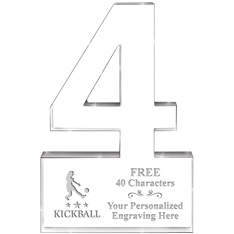 6" 4 YEARS OF SERVICE ACRYLIC