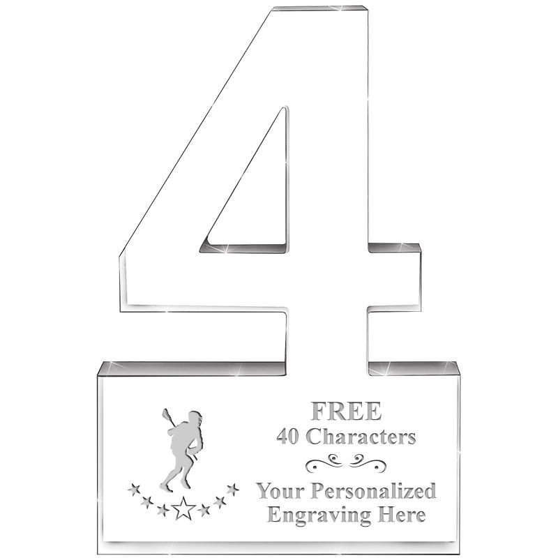 6" 4 YEARS OF SERVICE ACRYLIC