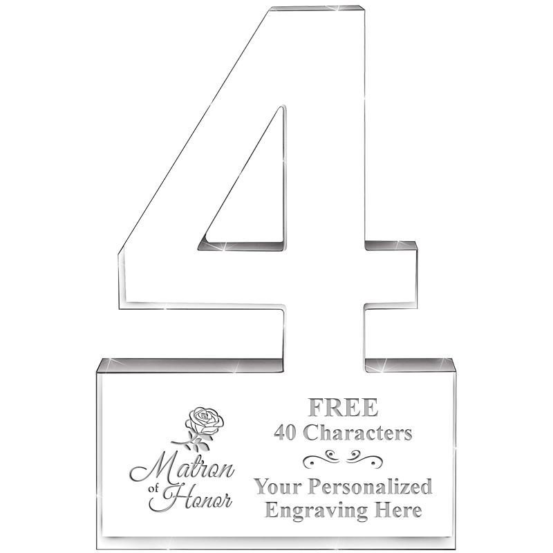 6" 4 YEARS OF SERVICE ACRYLIC