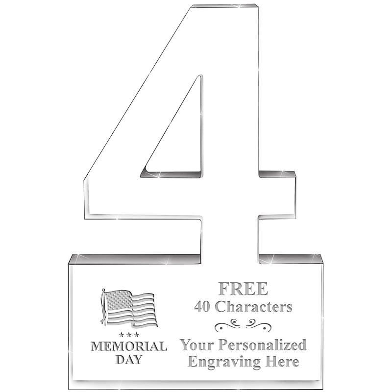 6" 4 YEARS OF SERVICE ACRYLIC