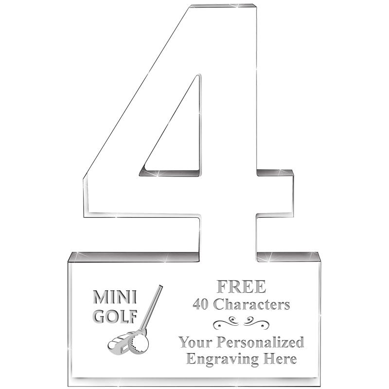 6" 4 YEARS OF SERVICE ACRYLIC