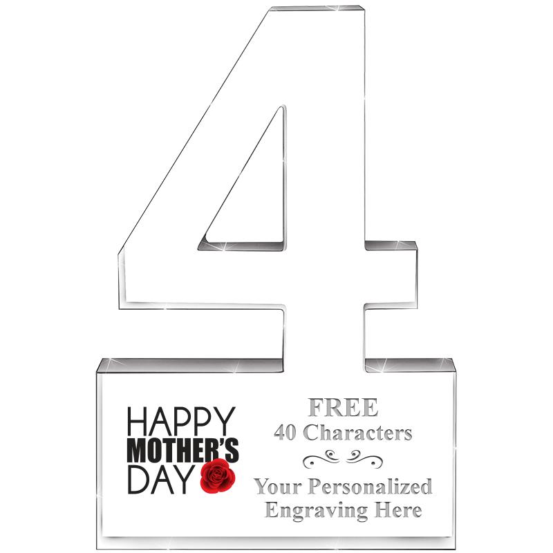 6" 4 YEARS OF SERVICE ACRYLIC