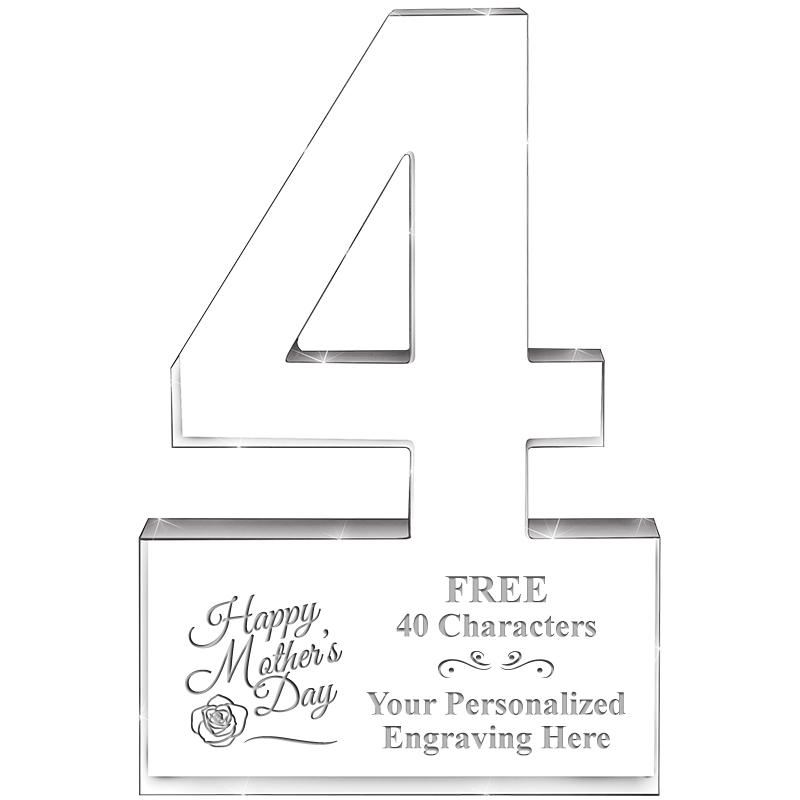 6" 4 YEARS OF SERVICE ACRYLIC