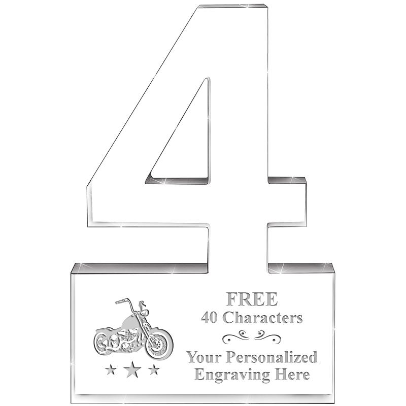 6" 4 YEARS OF SERVICE ACRYLIC