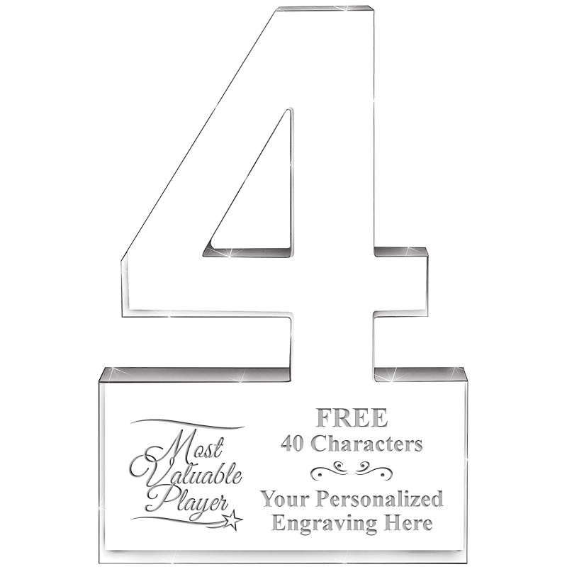 6" 4 YEARS OF SERVICE ACRYLIC