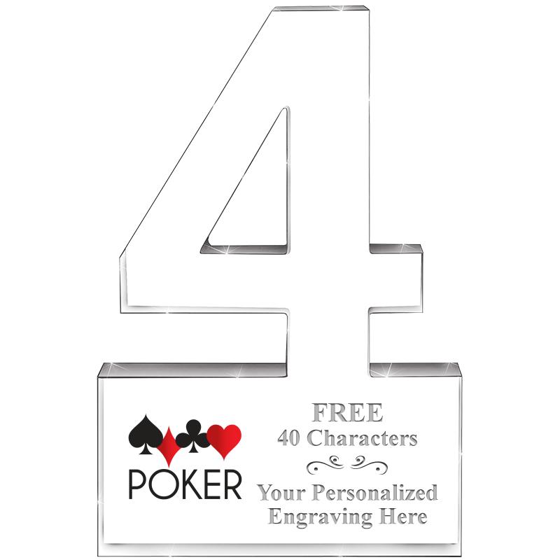 6" 4 YEARS OF SERVICE ACRYLIC