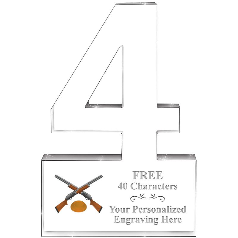 6" 4 YEARS OF SERVICE ACRYLIC