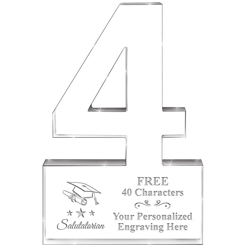 6" 4 YEARS OF SERVICE ACRYLIC