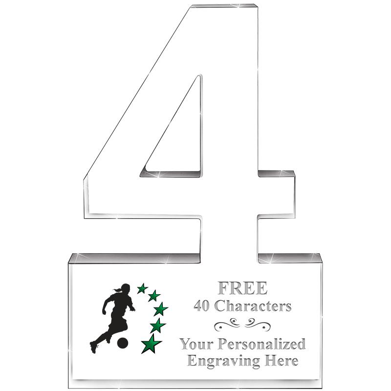 6" 4 YEARS OF SERVICE ACRYLIC