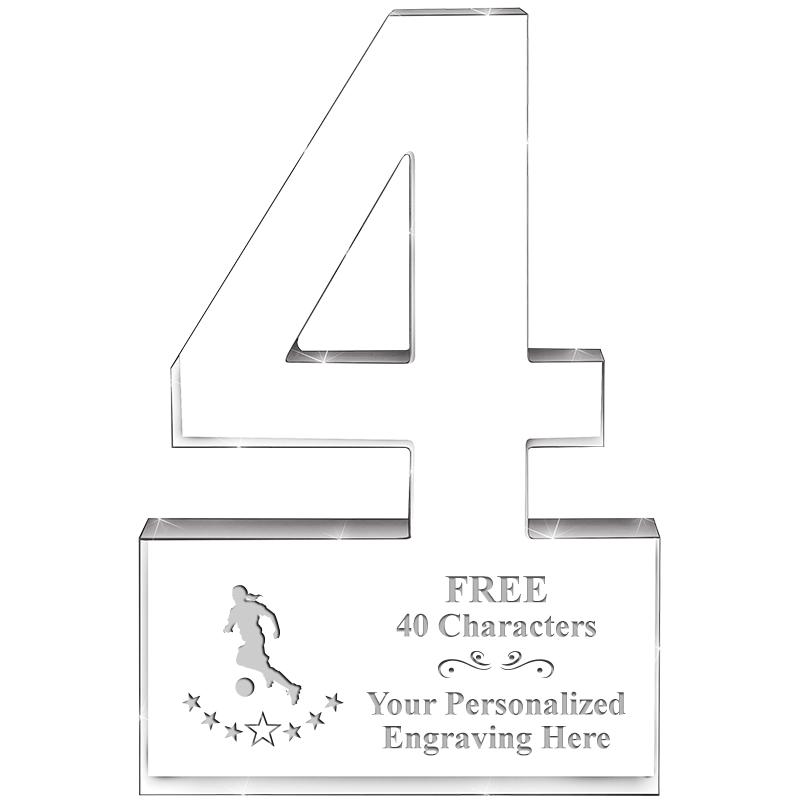 6" 4 YEARS OF SERVICE ACRYLIC