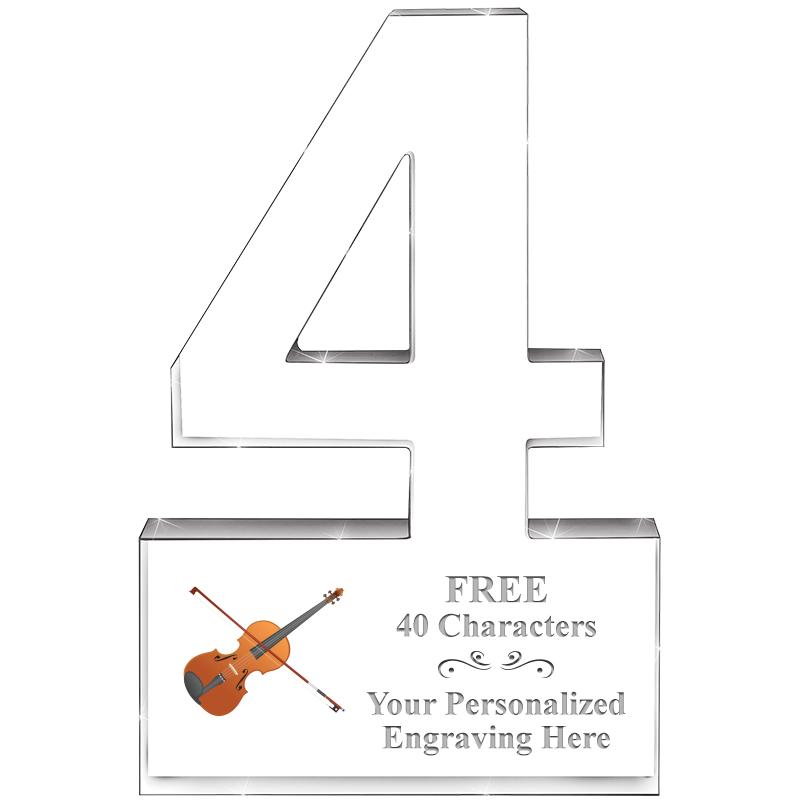 6" 4 YEARS OF SERVICE ACRYLIC