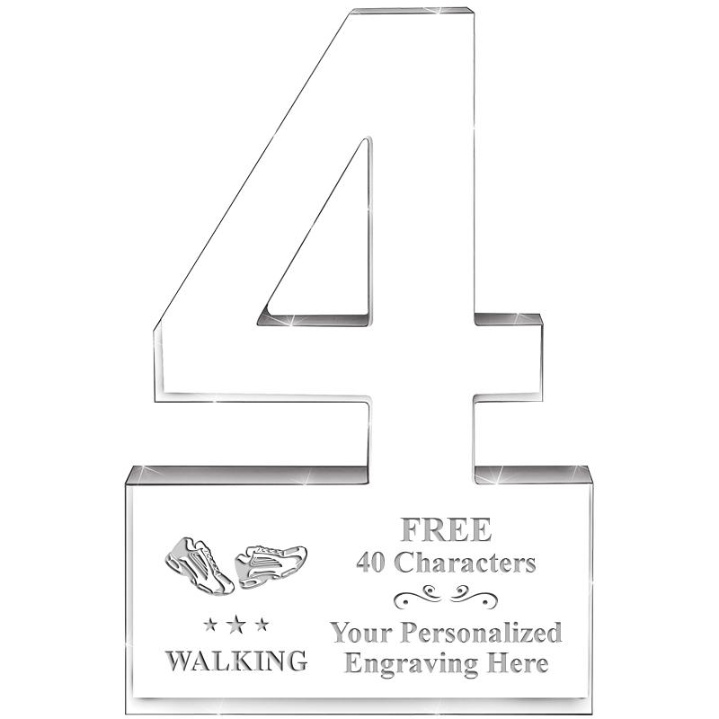 6" 4 YEARS OF SERVICE ACRYLIC