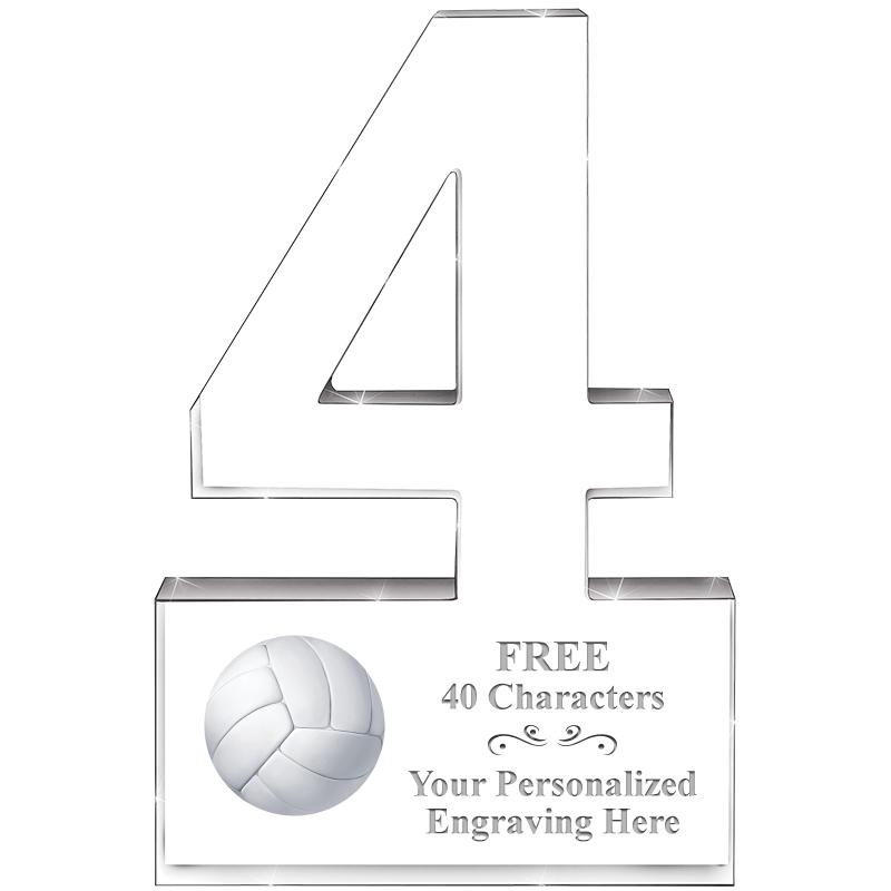 6" 4 YEARS OF SERVICE ACRYLIC