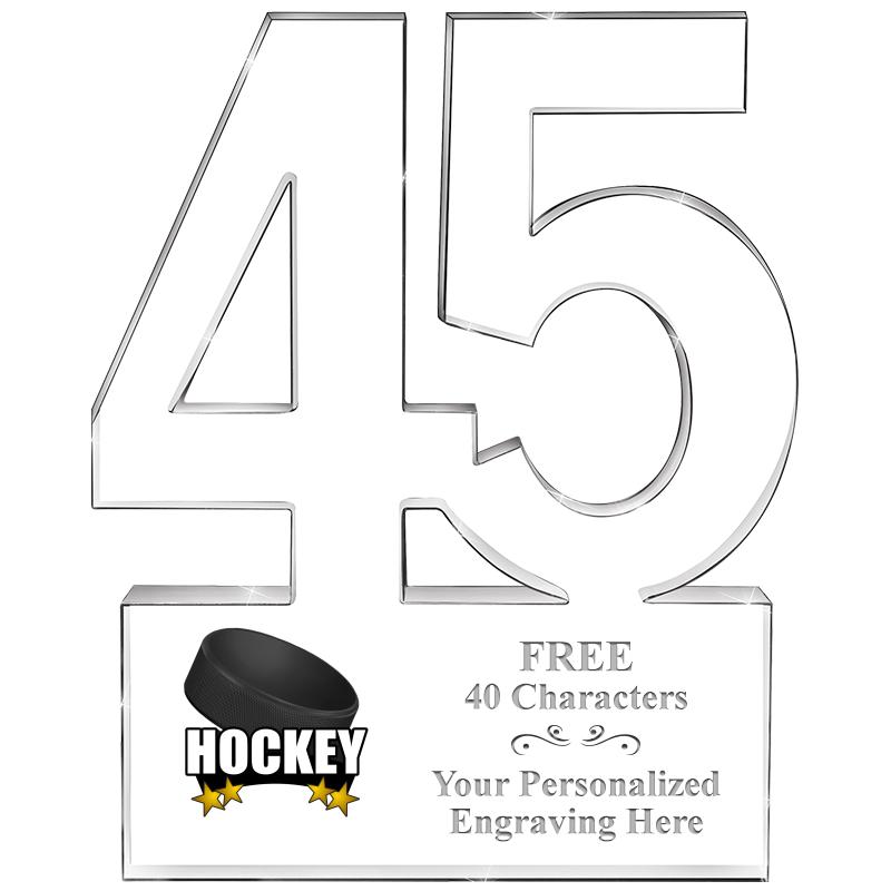 6" 45 YEARS OF SERVICE ACRYLIC