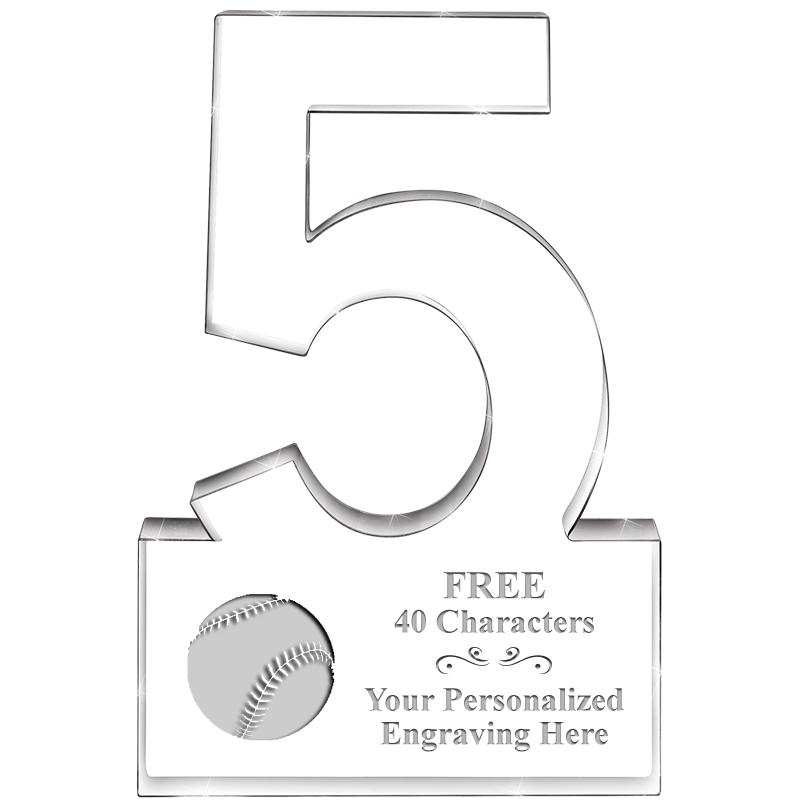 6" 5 YEARS OF SERVICE ACRYLIC