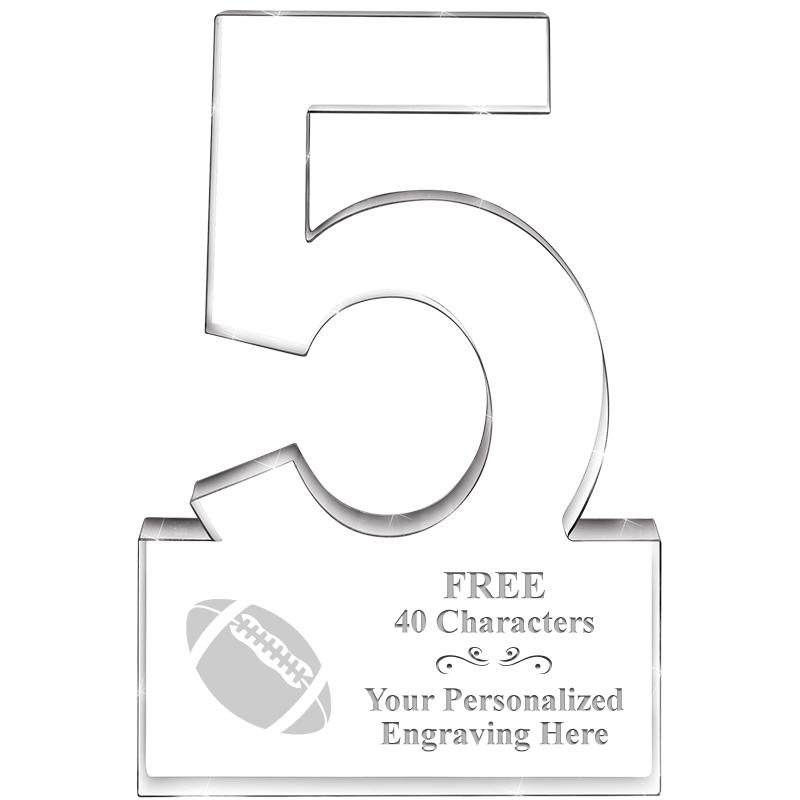 6" 5 YEARS OF SERVICE ACRYLIC