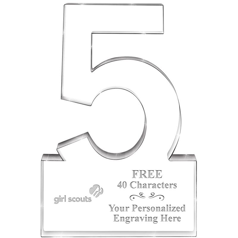 6" 5 YEARS OF SERVICE ACRYLIC