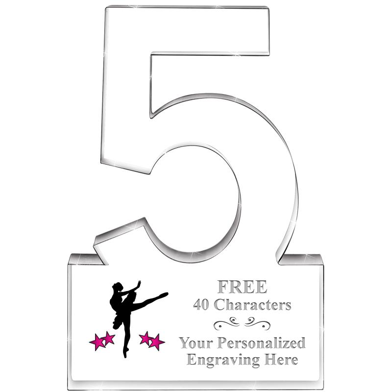 6" 5 YEARS OF SERVICE ACRYLIC