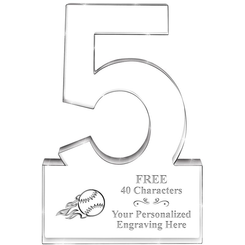 6" 5 YEARS OF SERVICE ACRYLIC