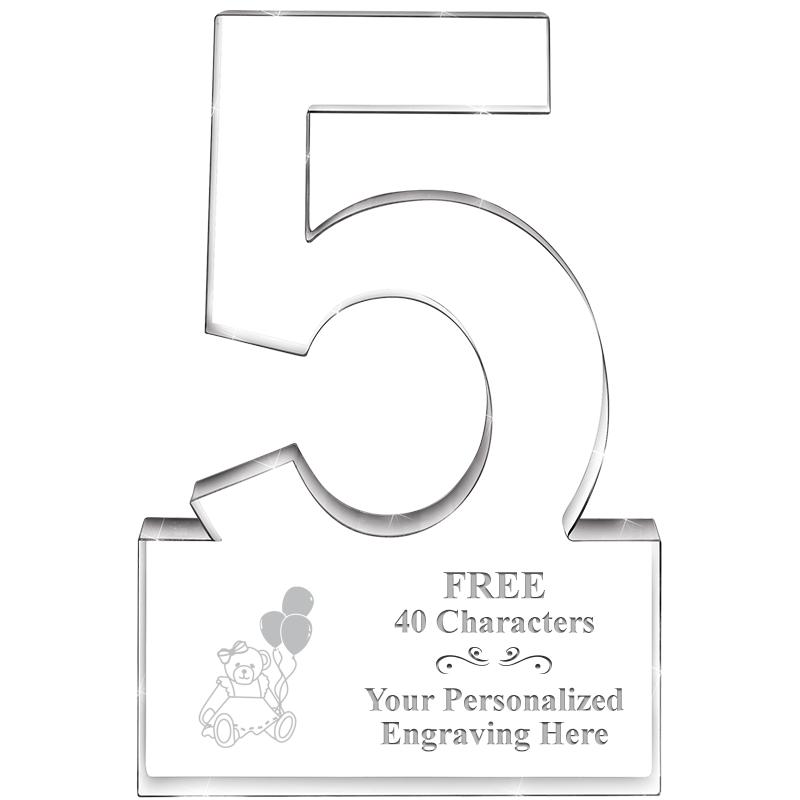 6" 5 YEARS OF SERVICE ACRYLIC