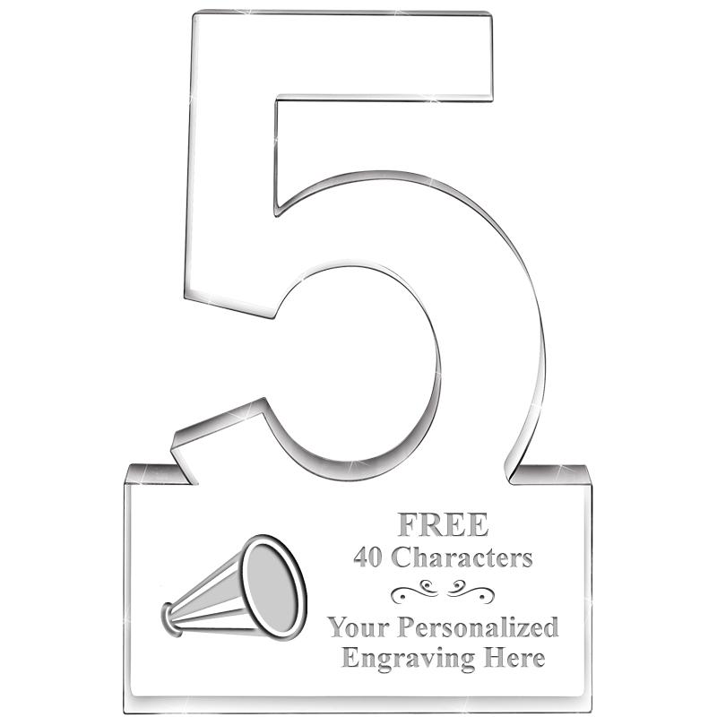 6" 5 YEARS OF SERVICE ACRYLIC