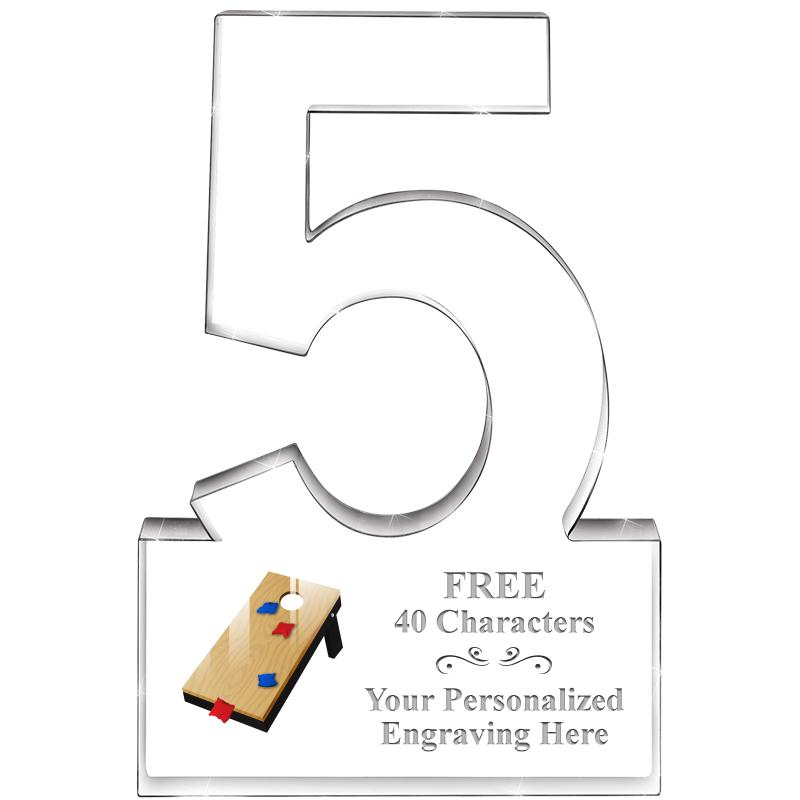 6" 5 YEARS OF SERVICE ACRYLIC