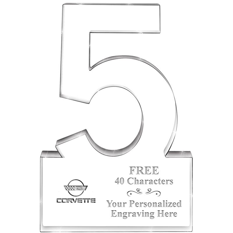 6" 5 YEARS OF SERVICE ACRYLIC