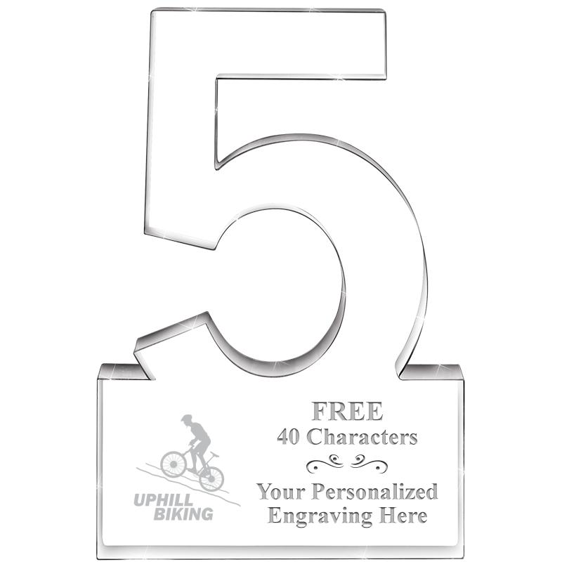 6" 5 YEARS OF SERVICE ACRYLIC