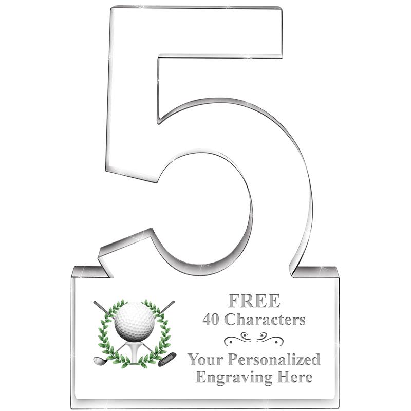6" 5 YEARS OF SERVICE ACRYLIC