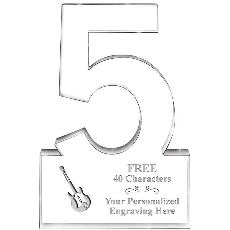 6" 5 YEARS OF SERVICE ACRYLIC