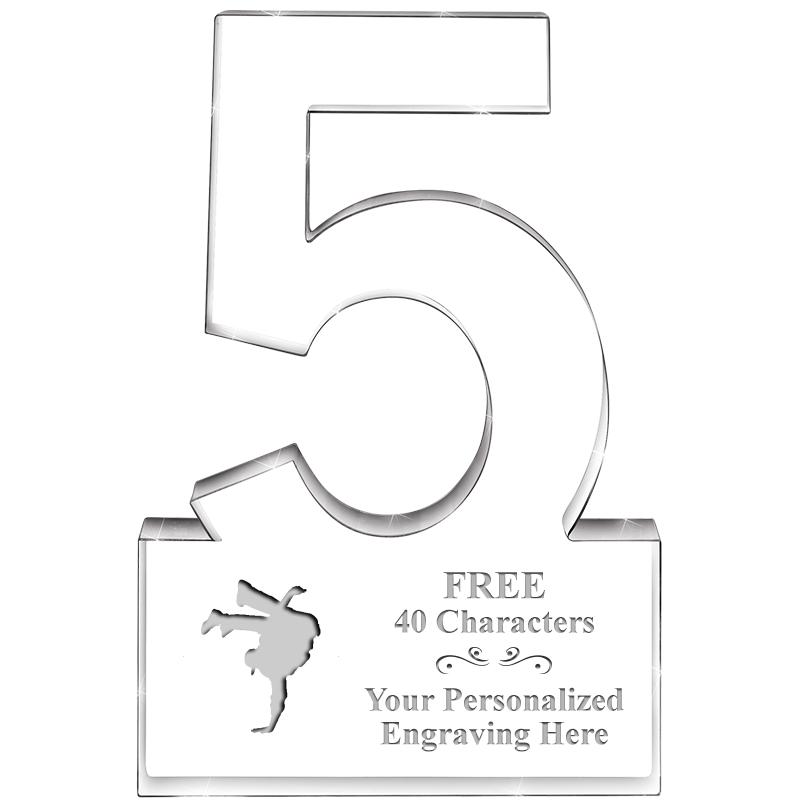 6" 5 YEARS OF SERVICE ACRYLIC