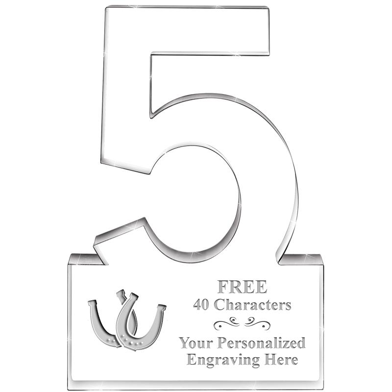 6" 5 YEARS OF SERVICE ACRYLIC