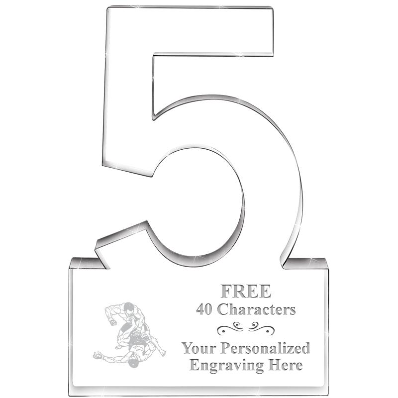 6" 5 YEARS OF SERVICE ACRYLIC