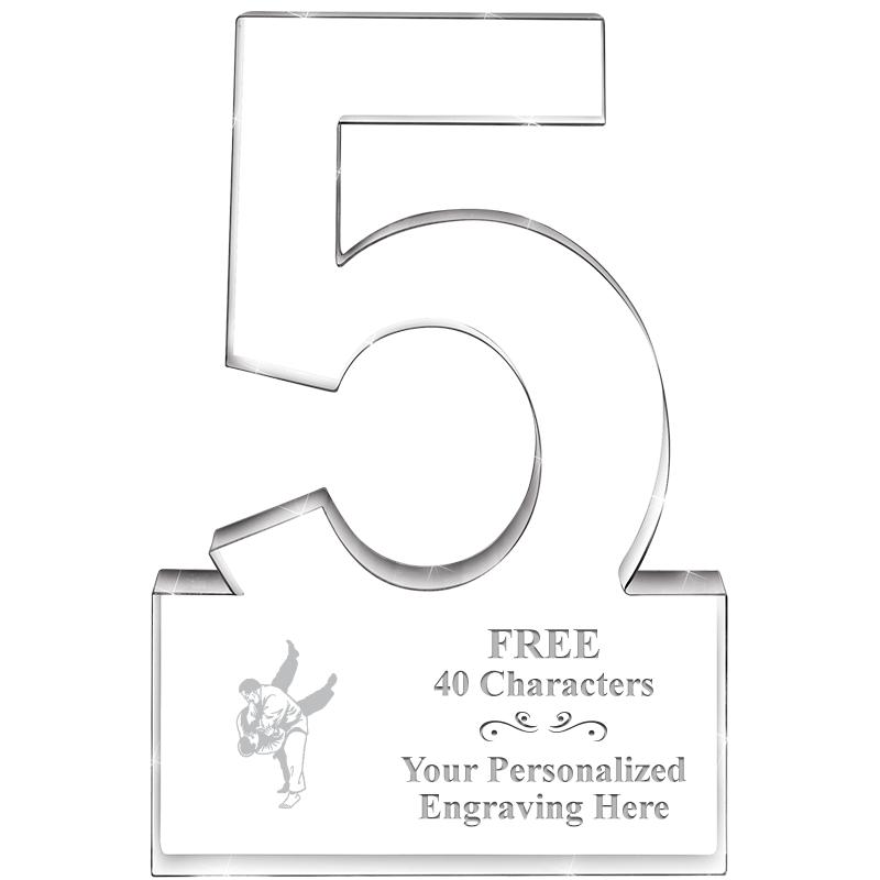 6" 5 YEARS OF SERVICE ACRYLIC