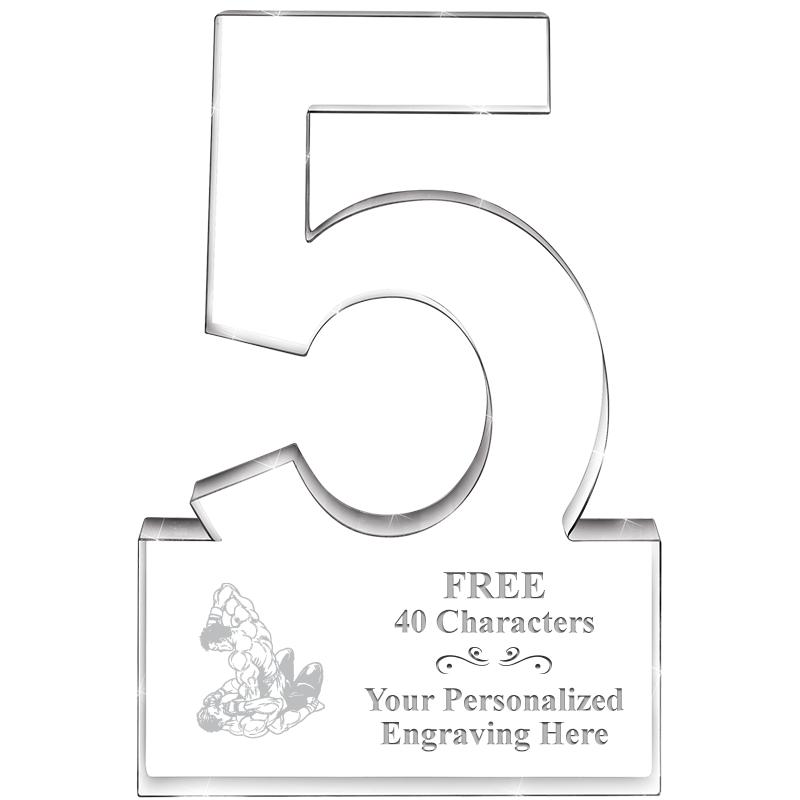 6" 5 YEARS OF SERVICE ACRYLIC