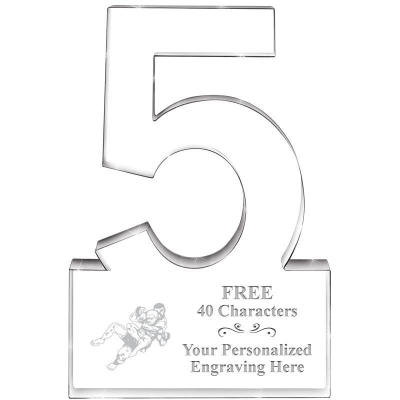 6" 5 YEARS OF SERVICE ACRYLIC