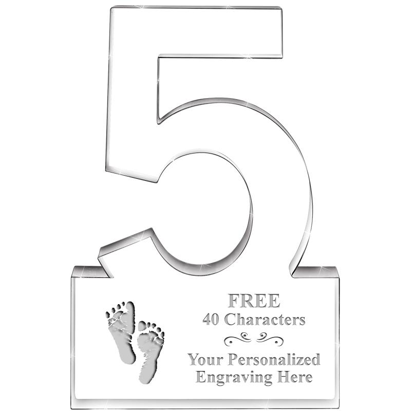 6" 5 YEARS OF SERVICE ACRYLIC