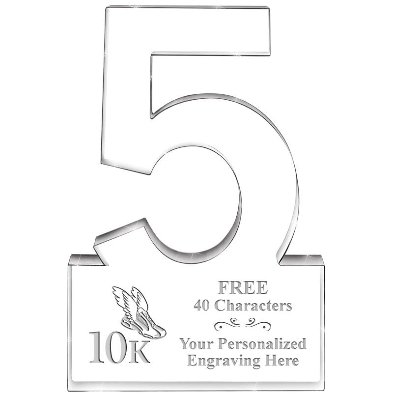 6" 5 YEARS OF SERVICE ACRYLIC