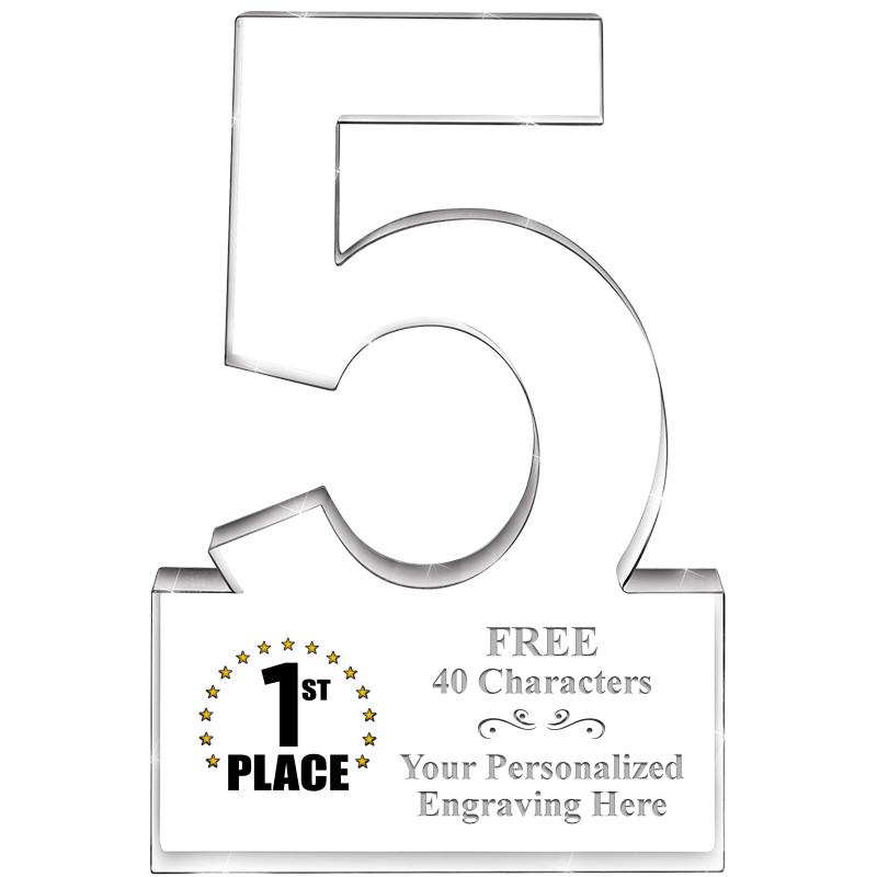 6" 5 YEARS OF SERVICE ACRYLIC