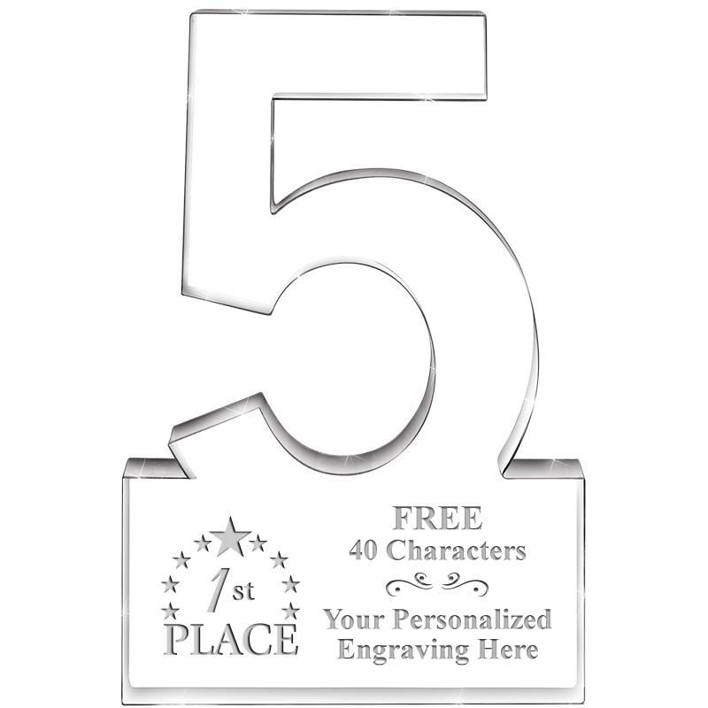 6" 5 YEARS OF SERVICE ACRYLIC