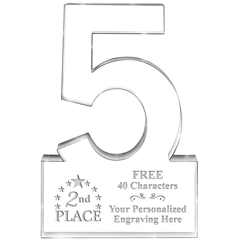 6" 5 YEARS OF SERVICE ACRYLIC