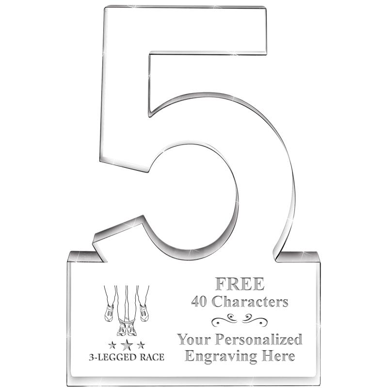 6" 5 YEARS OF SERVICE ACRYLIC