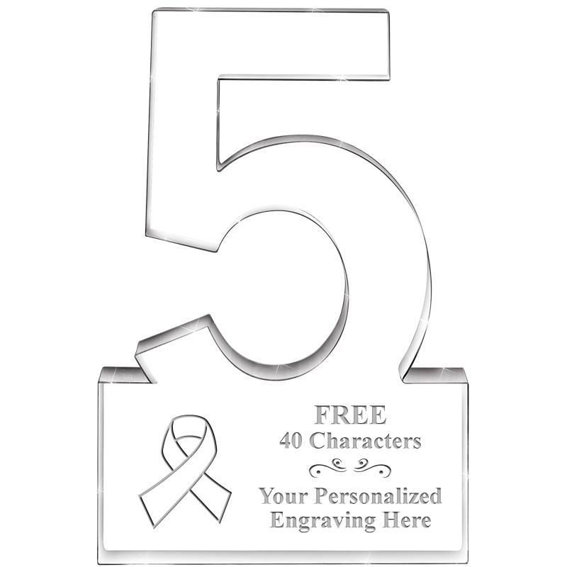 6" 5 YEARS OF SERVICE ACRYLIC