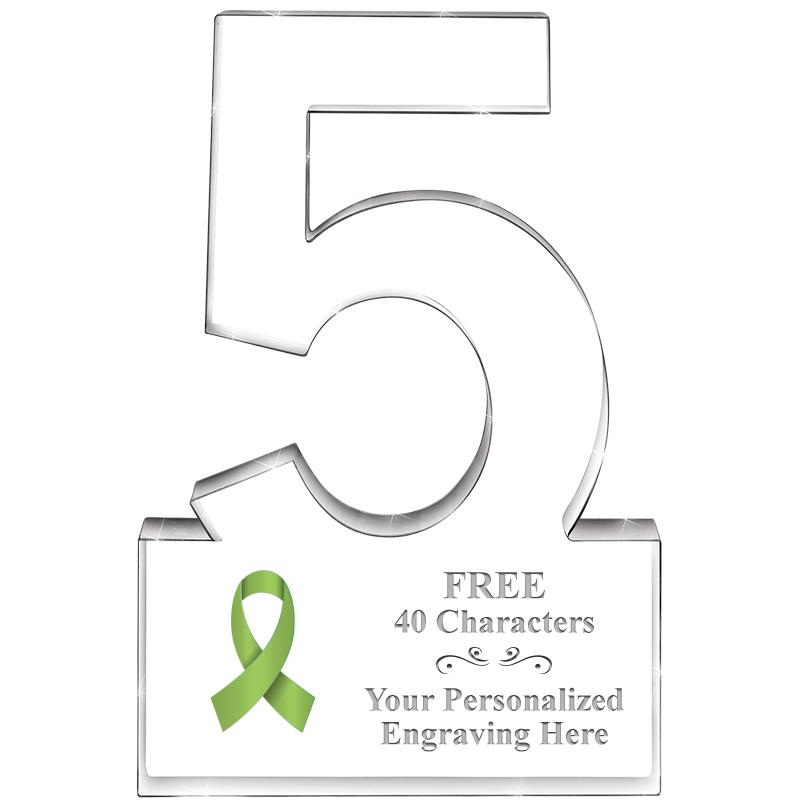 6" 5 YEARS OF SERVICE ACRYLIC