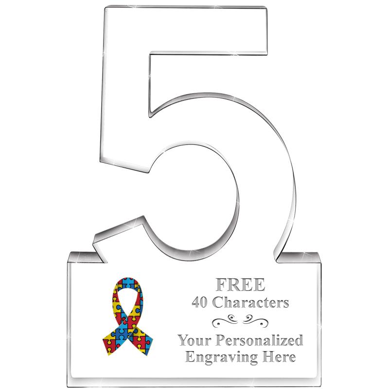 6" 5 YEARS OF SERVICE ACRYLIC