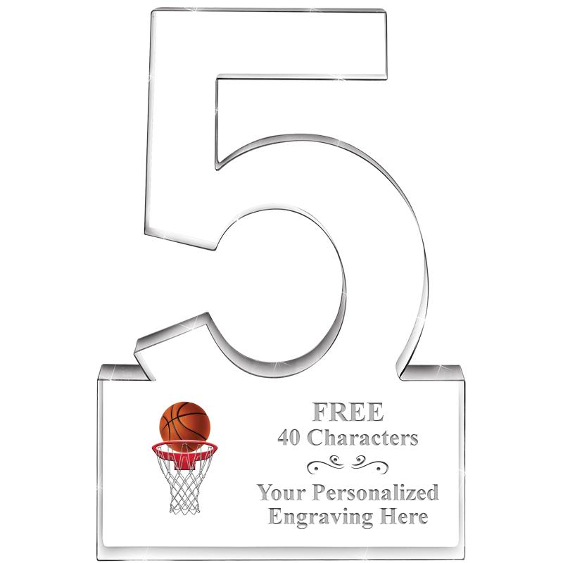 6" 5 YEARS OF SERVICE ACRYLIC