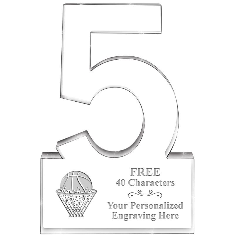 6" 5 YEARS OF SERVICE ACRYLIC