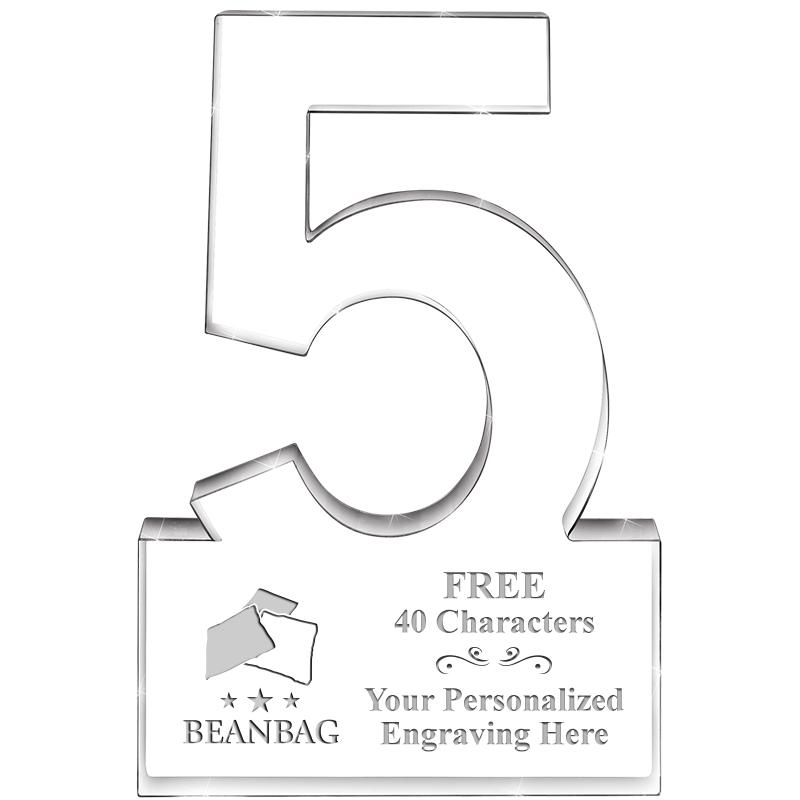 6" 5 YEARS OF SERVICE ACRYLIC