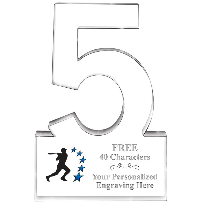 6" 5 YEARS OF SERVICE ACRYLIC